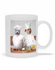 Taza Personalizada para 2 Mascotas 'Los Chefs'