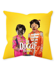 Cojín personalizado para 2 mascotas 'The Doggo Beatles'