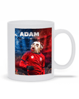 Taza personalizada para mascotas 'Fútbol de Doggos Checos'