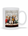 Taza personalizada para 4 mascotas 'Furends'