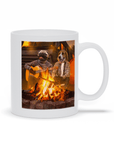 Taza personalizada para 2 mascotas 'The Campers'