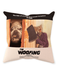 Cojín personalizado para 2 mascotas 'The Woofing'