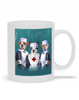 Taza Personalizada con 3 Mascotas 'Las Enfermeras'