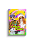 Lienzo personalizado para 2 mascotas 'The Fresh Pooch'