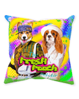 Cojín personalizado para 2 mascotas 'The Fresh Pooch'