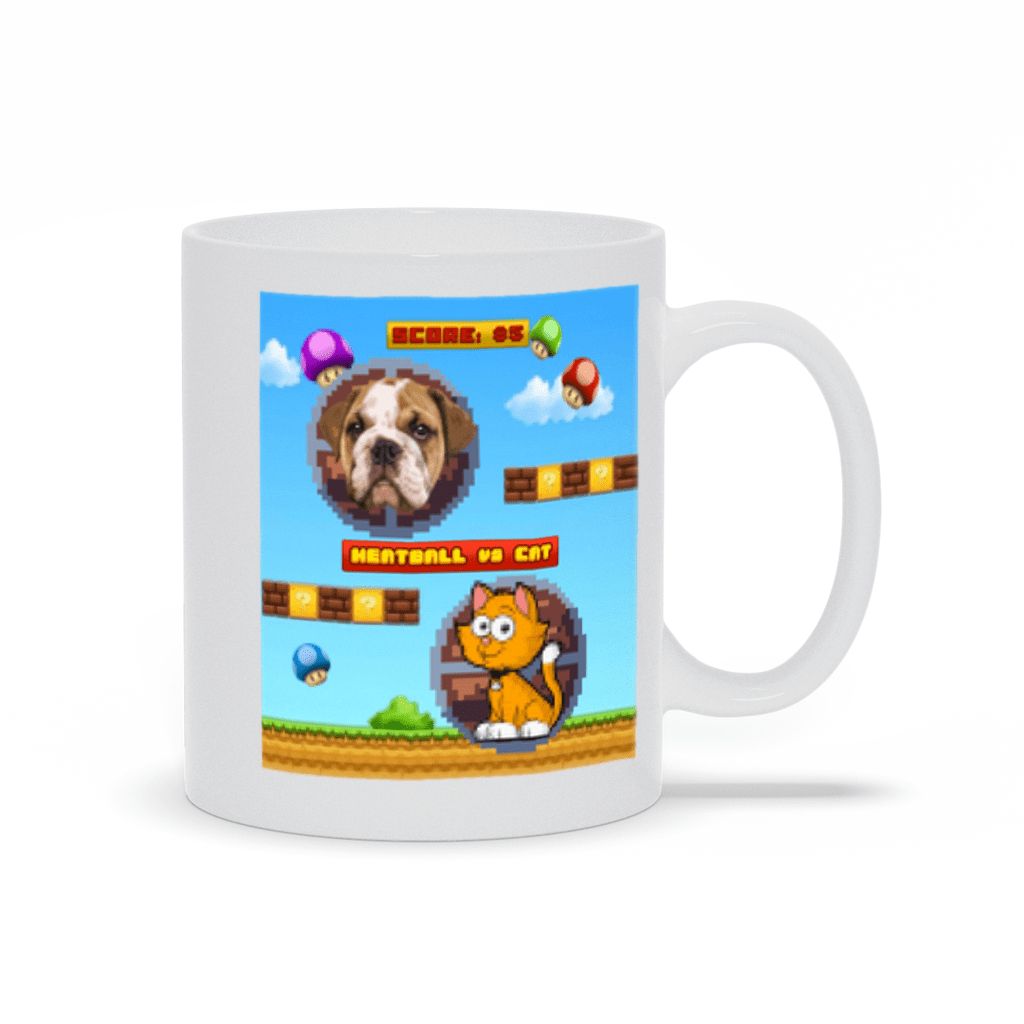 Taza Mascota personalizada videojuego retro