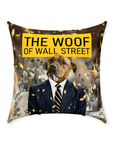 Cojín para perro personalizado 'La trama de Wall Street'