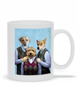 Taza personalizada con 3 mascotas 'Step Doggos &amp; Doggette'