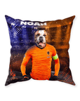 Cojín para perro personalizado 'Holland Doggos Euro Football'