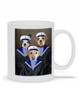 Taza personalizada con 3 mascotas 'Los Marineros'