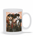 Taza personalizada con 3 mascotas 'Los Piratas'