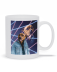 Taza personalizada para mascotas 'Lazer Portrait de los años 80'