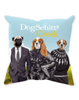 Cojín personalizado para 3 mascotas 'DogSchitt's Creek'