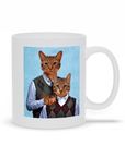 Taza personalizada con 2 gatos 'Step Kitties'