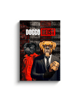 Lienzo personalizado para 2 mascotas 'Doggo Heist'