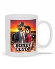 Taza personalizada para 2 mascotas 'Boney and Clyde'