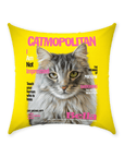 Cojín personalizado para mascotas 'Catmopolitan'