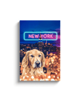 Lienzo personalizado para mascotas 'Doggos of New York'