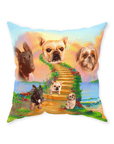 Cojín personalizado para 3 mascotas 'The Rainbow Bridge 3 Pet'