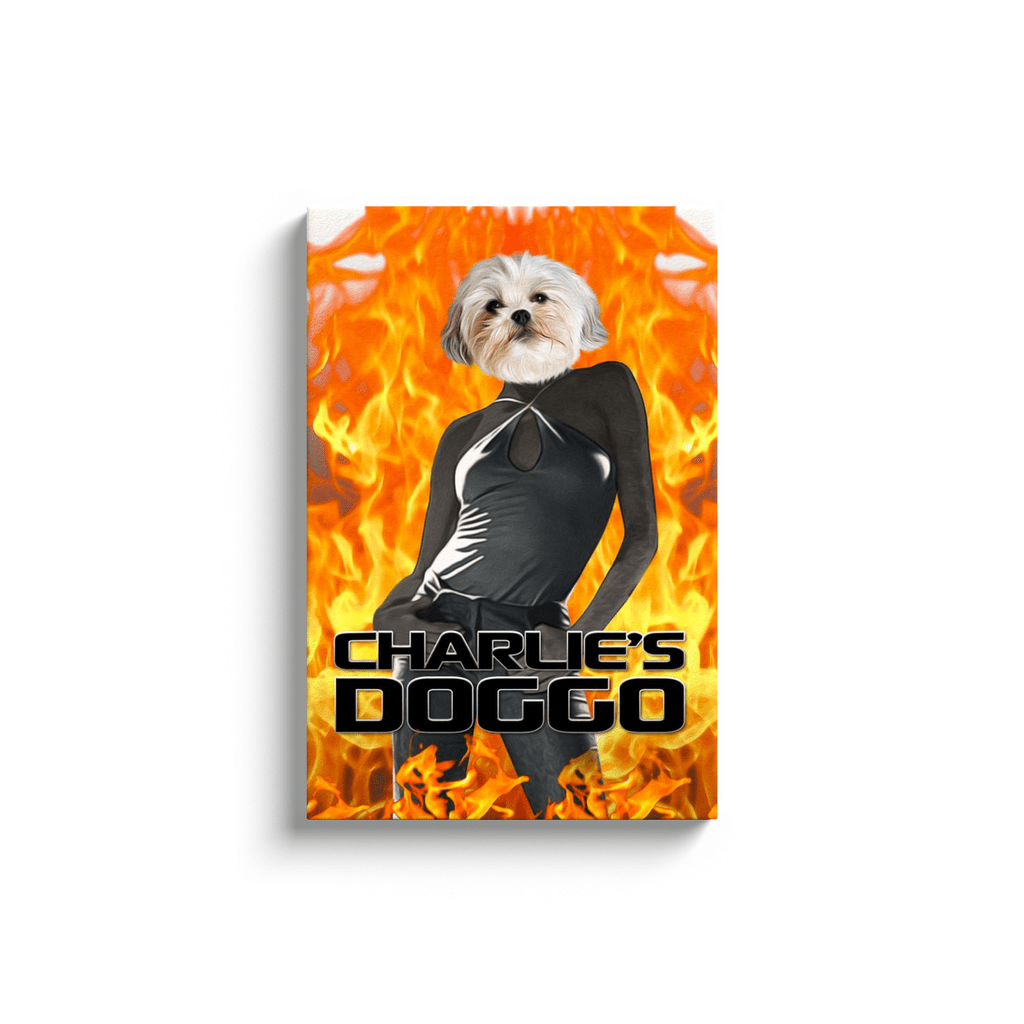 Lienzo personalizado para mascotas &#39;Charlie&#39;s Doggo&#39;