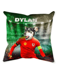 'Wales Doggos Soccer - Cojín personalizado para mascotas