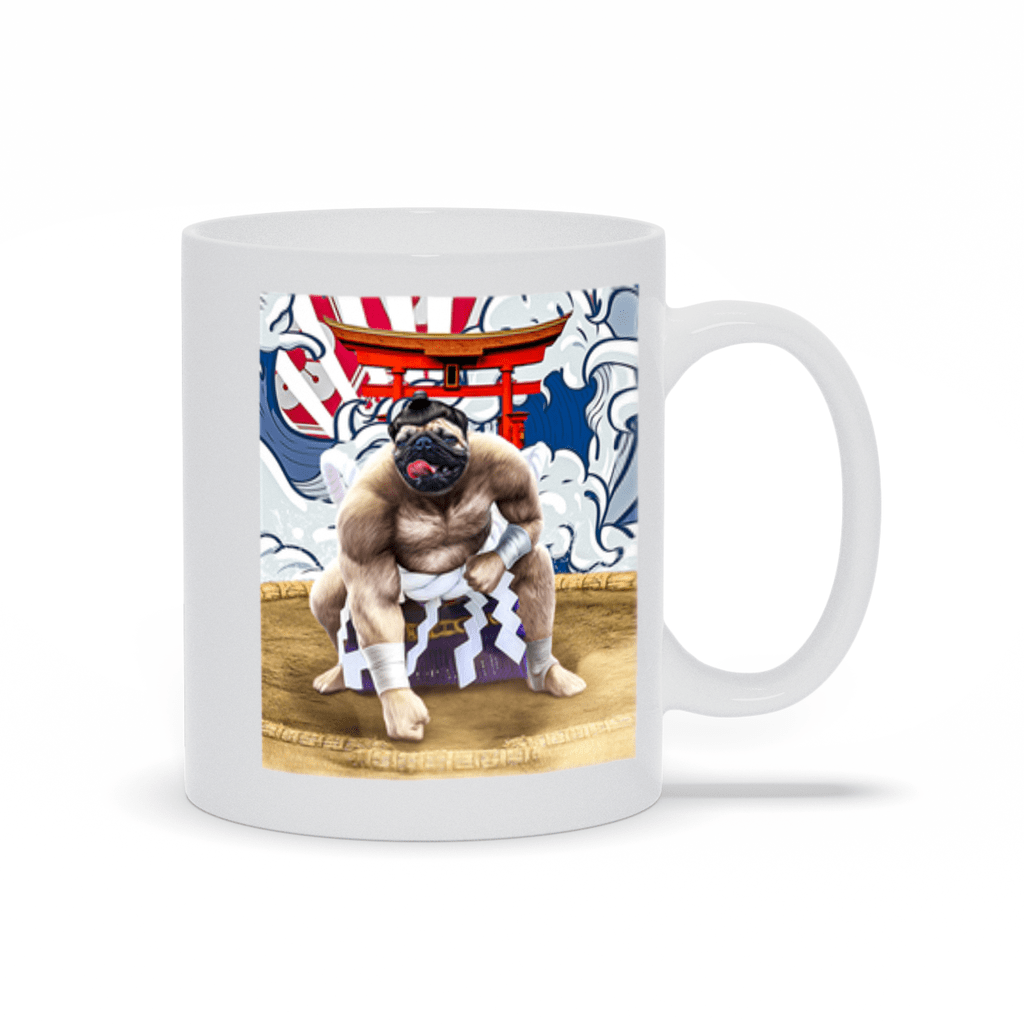 Taza personalizada para mascota &#39;El luchador de sumo&#39;