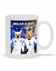 Taza personalizada para 2 mascotas 'England Doggos'