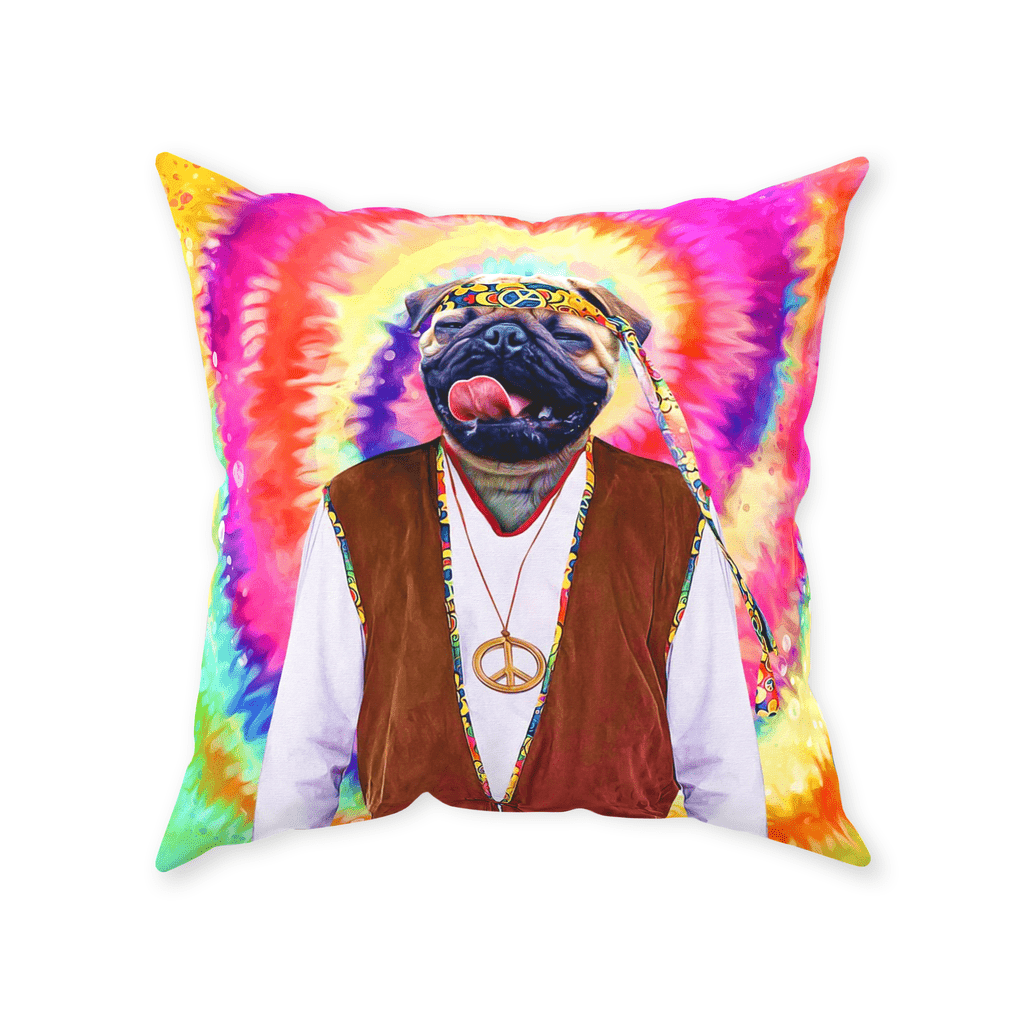 Cojín para perro personalizado &#39;The Hippie (Masculino)&#39;