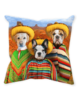 Cojín personalizado para 3 mascotas '3 Amigos'