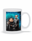 Taza personalizada para 2 mascotas 'Juego de Huesos'