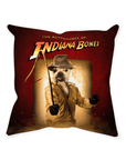 Cojín personalizado para mascotas 'The Indiana Bones'