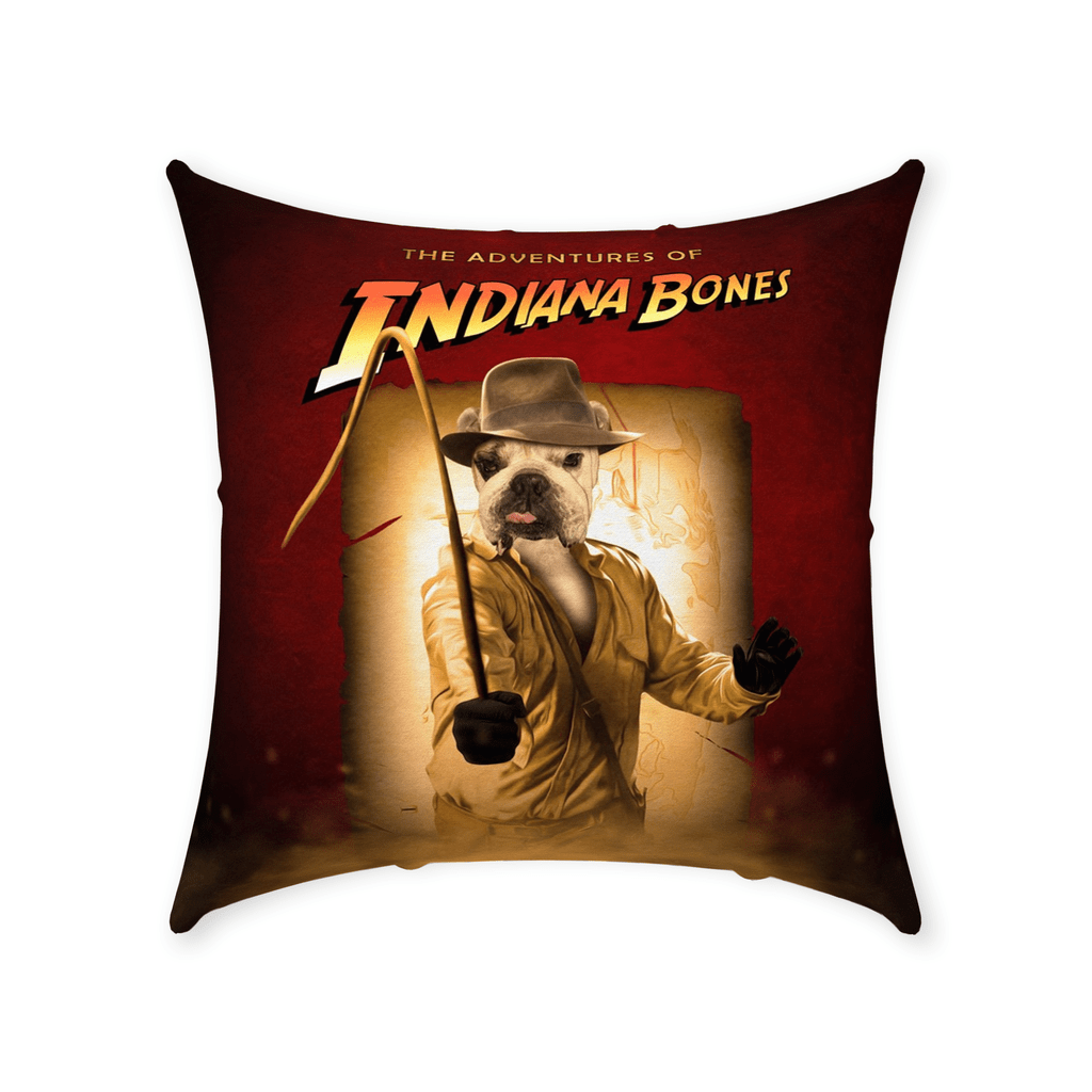 Cojín personalizado para mascotas &#39;The Indiana Bones&#39;