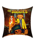 Cojín personalizado para 2 mascotas 'The Doggies'