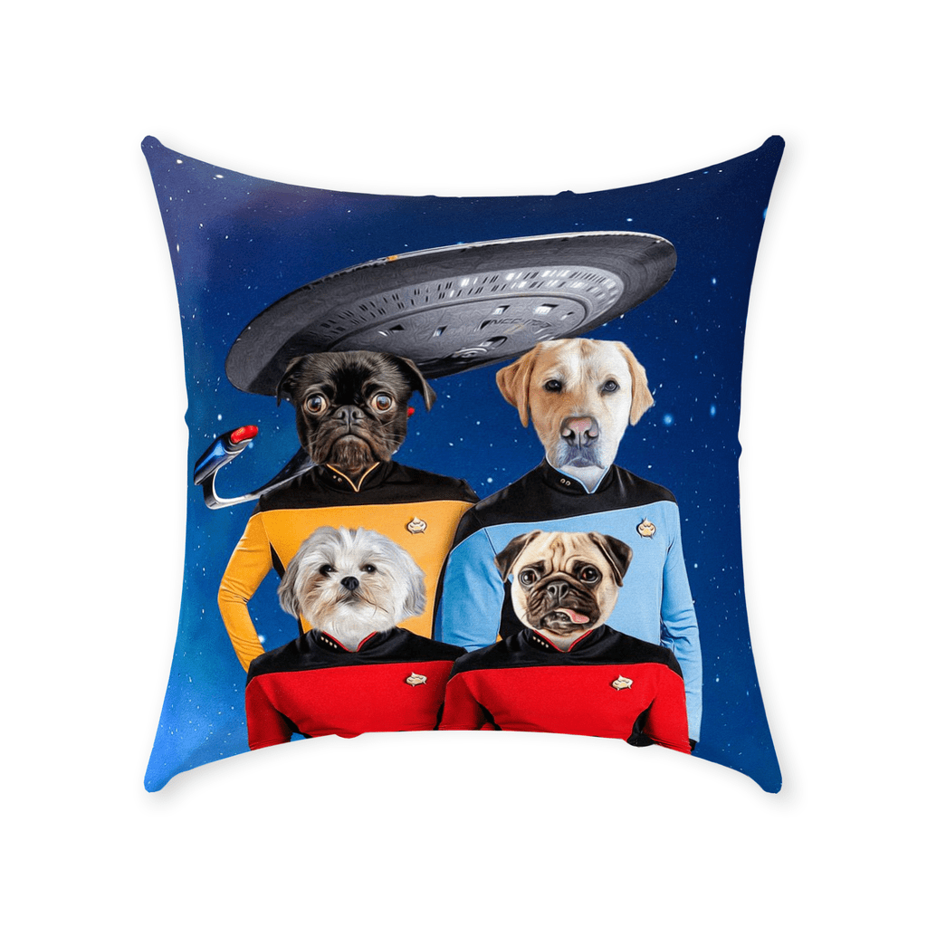 Cojín personalizado para 4 mascotas &#39;Doggo-Trek&#39;