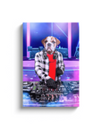 Lienzo personalizado para mascotas 'El DJ masculino'