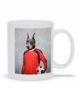 Taza Personalizada para Mascotas 'El Portero de Fútbol'