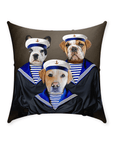 Cojín personalizado con 3 mascotas 'The Sailors'