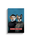 Lienzo personalizado para 2 mascotas 'Trailer Park Dogs 1'