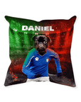 Cojín para mascotas personalizado 'Italia Doggos Soccer'