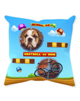 Cojín decorativo Mascota personalizada de videojuego retro