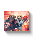 Lienzo personalizado para 2 mascotas 'Cleveland Doggos'