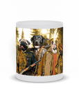 Taza personalizada con 3 mascotas 'Los Cazadores'