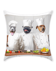 Cojín personalizado con 3 mascotas 'The Chefs'