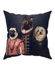 Cojín personalizado para 3 mascotas 'The Duke Family'