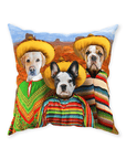 Cojín personalizado para 3 mascotas '3 Amigos'