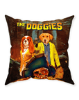 Cojín personalizado para 2 mascotas 'The Doggies'