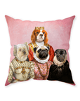 Cojín personalizado para 4 mascotas 'The Royal Ladies'