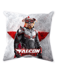 Cojín personalizado para mascotas 'Falcon Doggo'