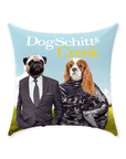 Cojín personalizado para 2 mascotas 'DogSchitt's Creek'