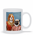 Taza personalizada con 2 mascotas 'Reina y Archiduquesa'